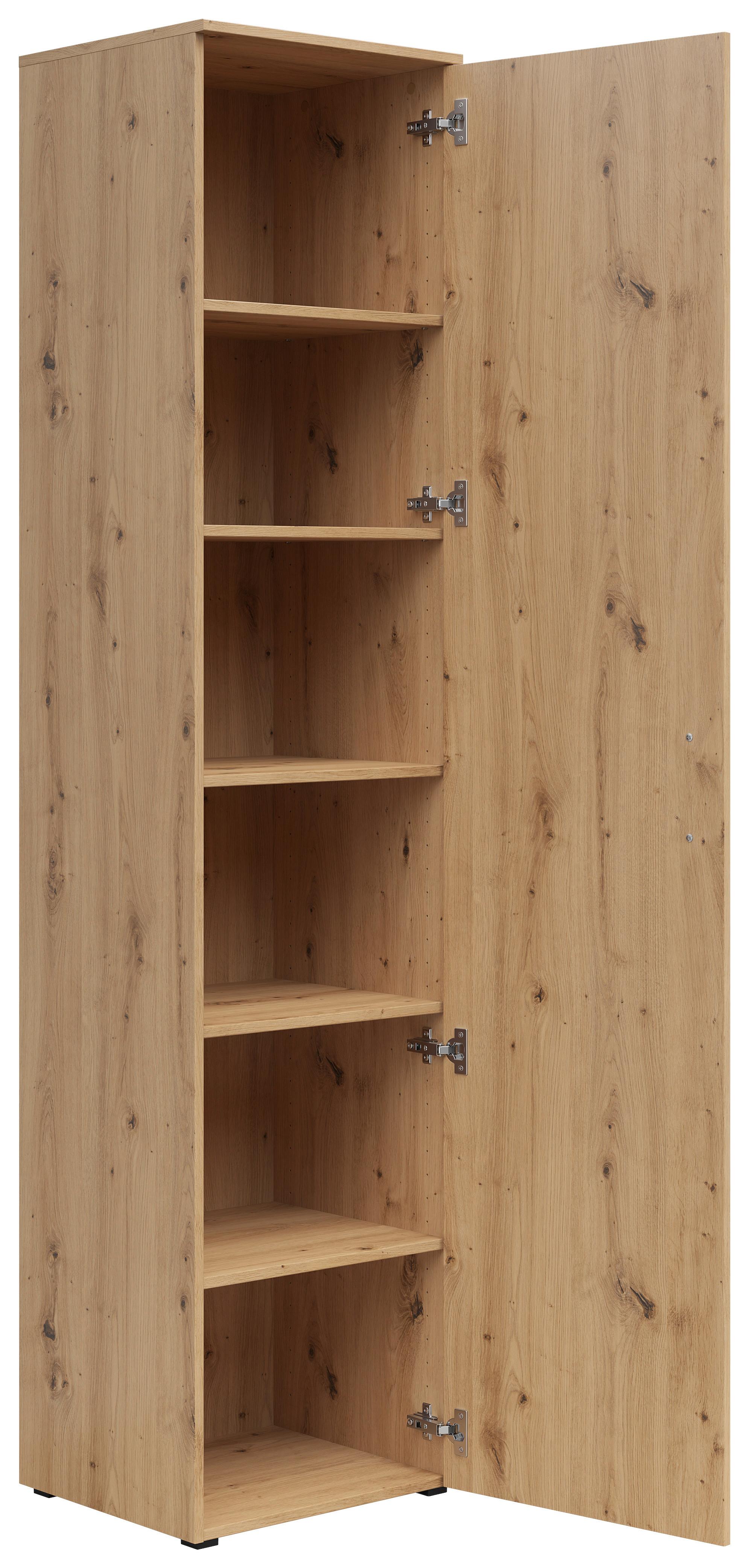 Szekrény Cabinet - Artisan tölgy, Modern, faalapú anyag (45/195/40cm)