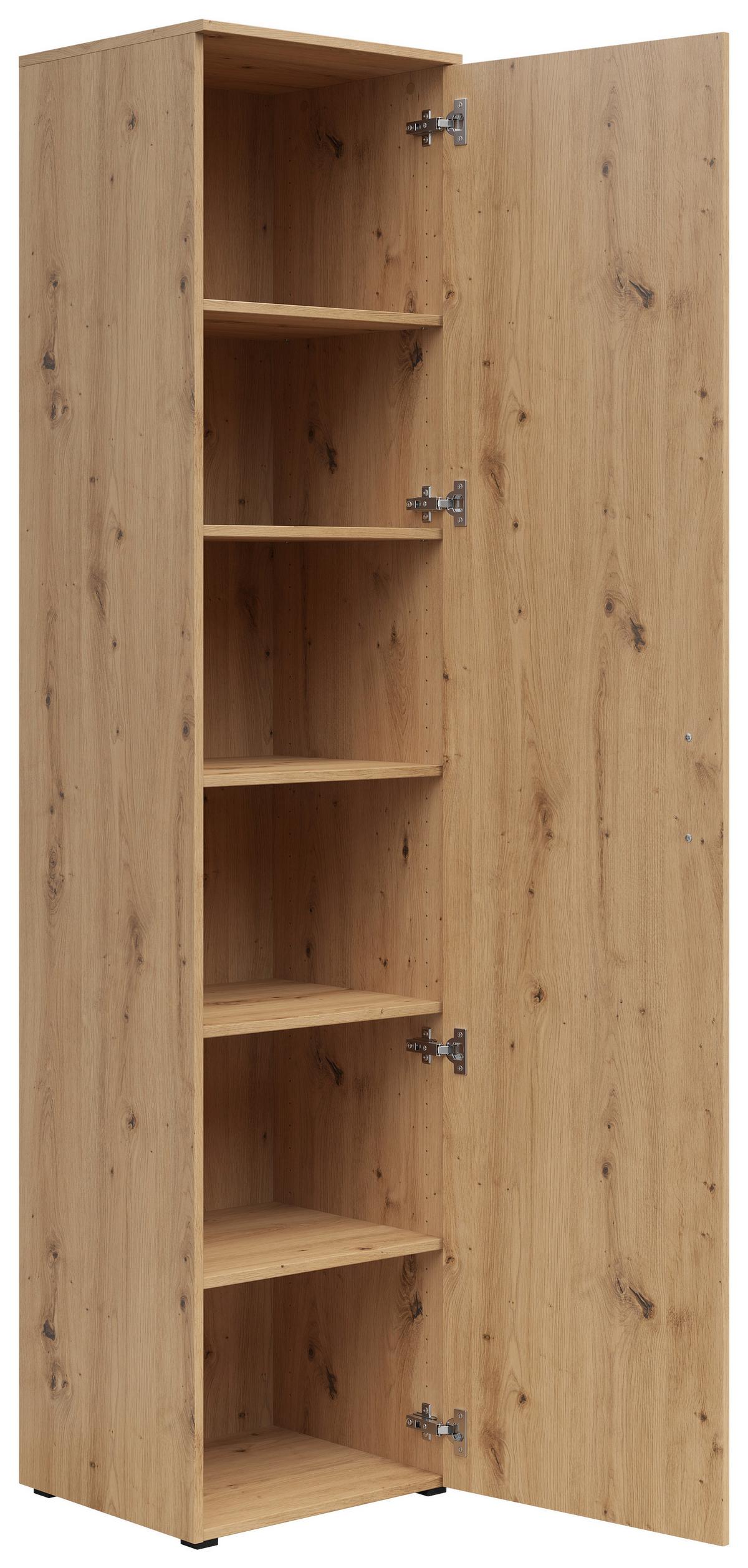 Szekrény Cabinet - Artisan tölgy, Modern, faalapú anyag (45/195/40cm)