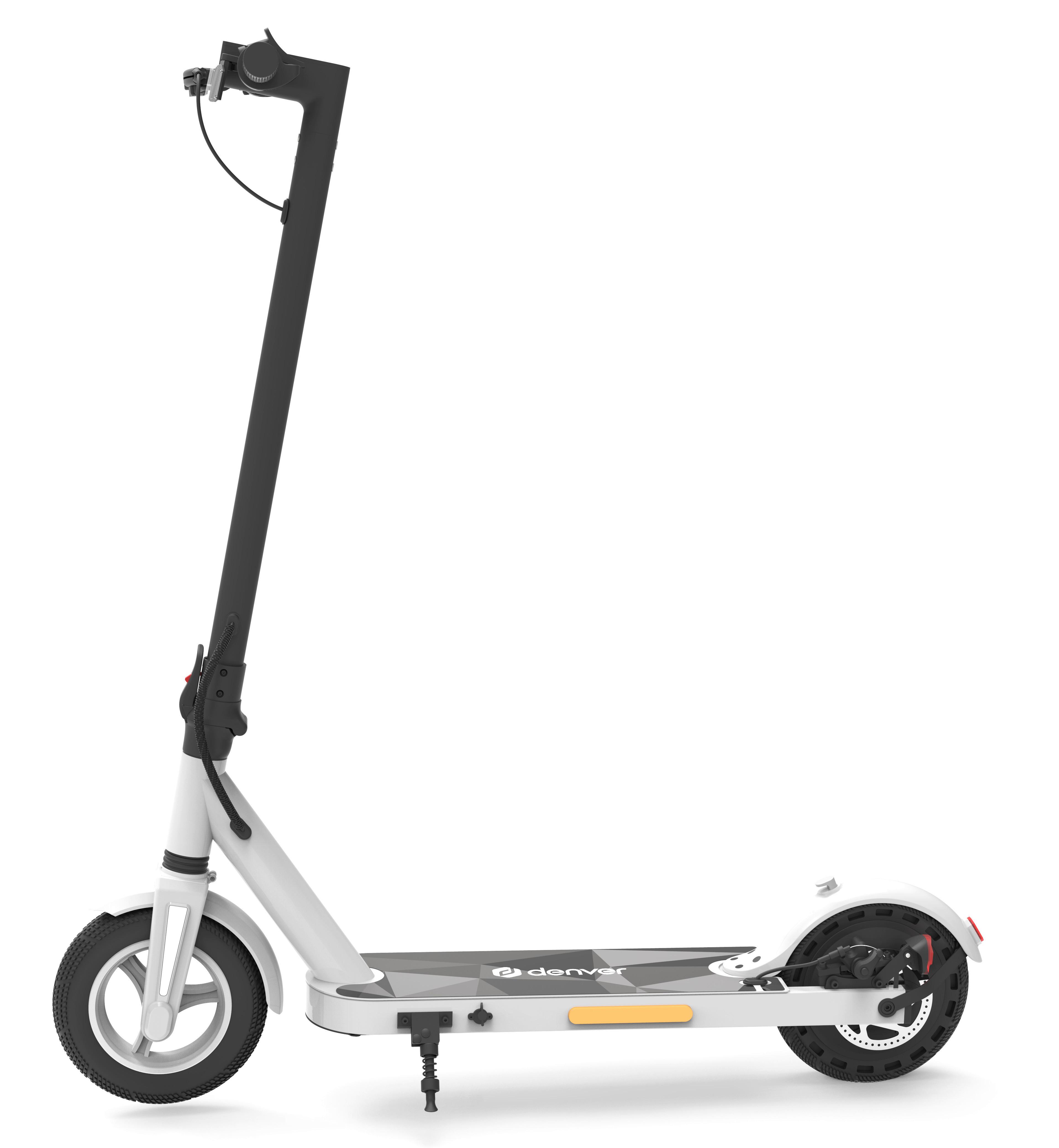 E-Scooter Klappbar Sel-10500white mit Parkständer - Weiß, Basics, Metall (43,50/115,50/110,00cm)