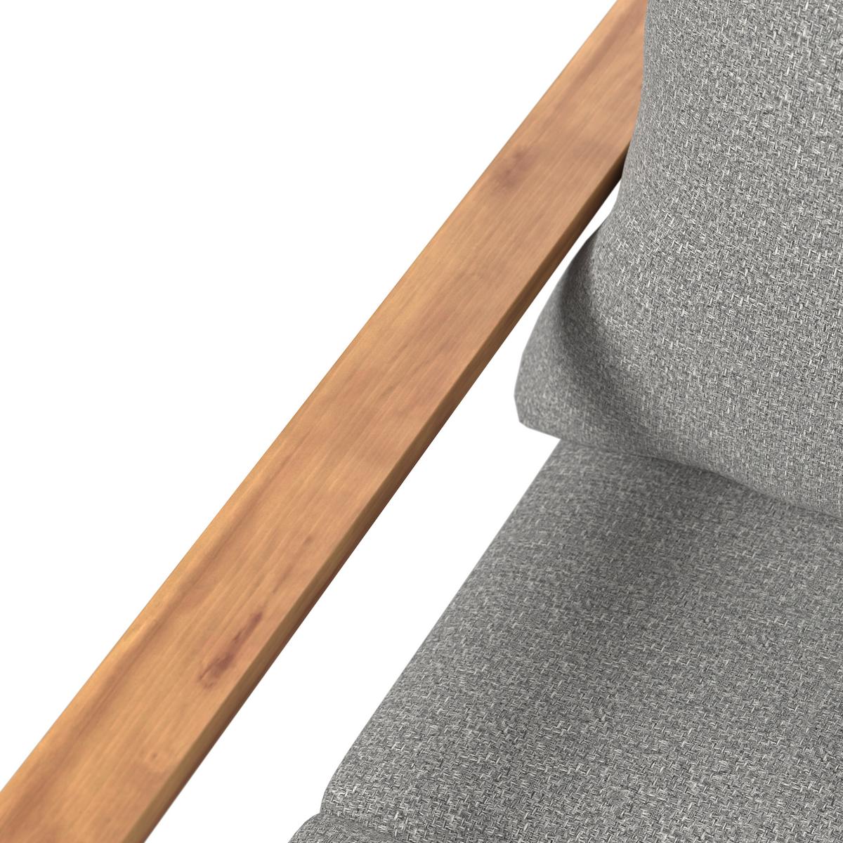 ZÁHRADNÁ POSTEĽ PIA - farba akácie/sivá, Modern, drevo/textil (138cm) - Bessagi Garden