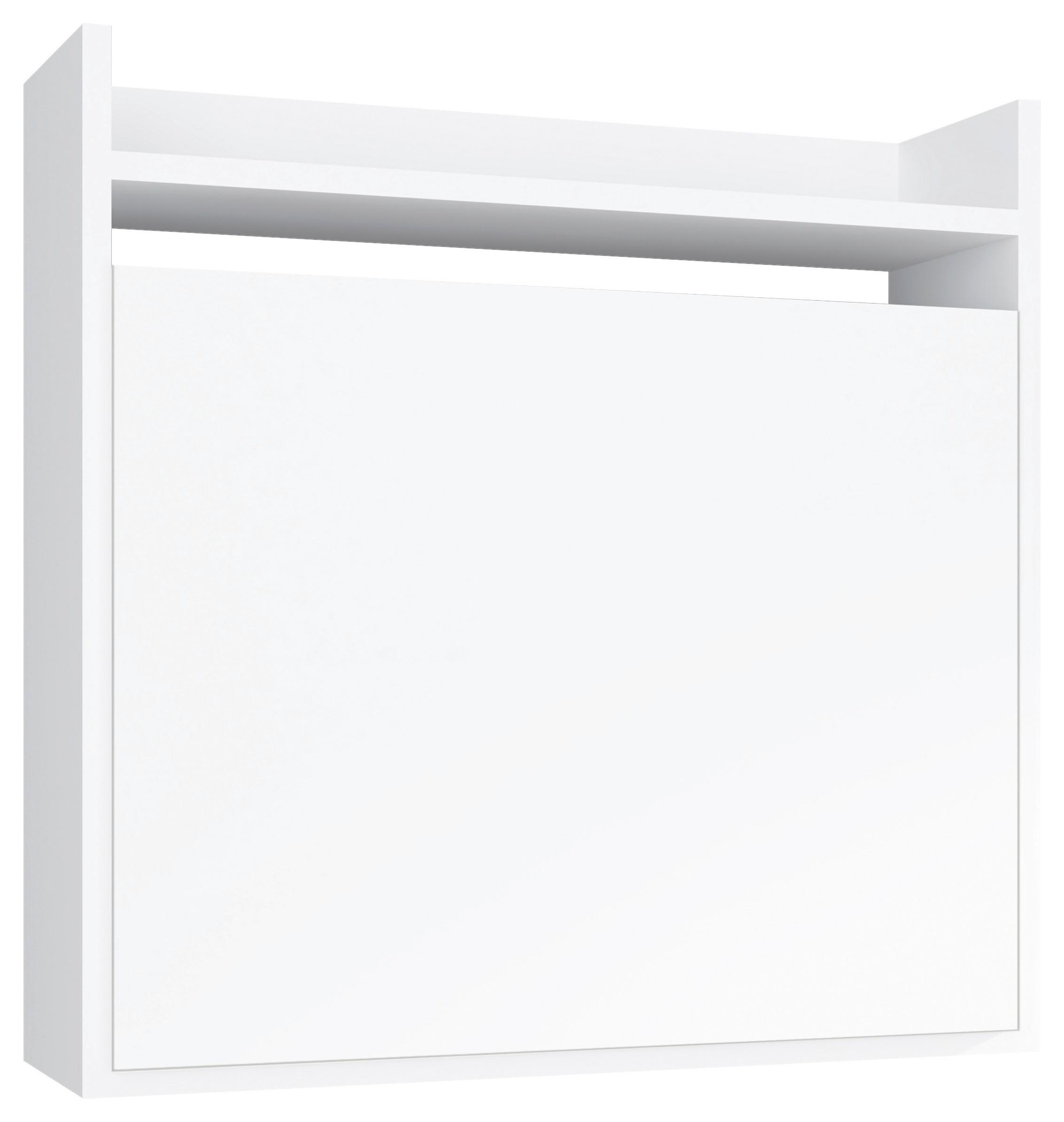 Schreibtisch Dralis Weiß B: 20 cm - Weiß, Basics, Holzwerkstoff (60/20/60cm) - MID.YOU