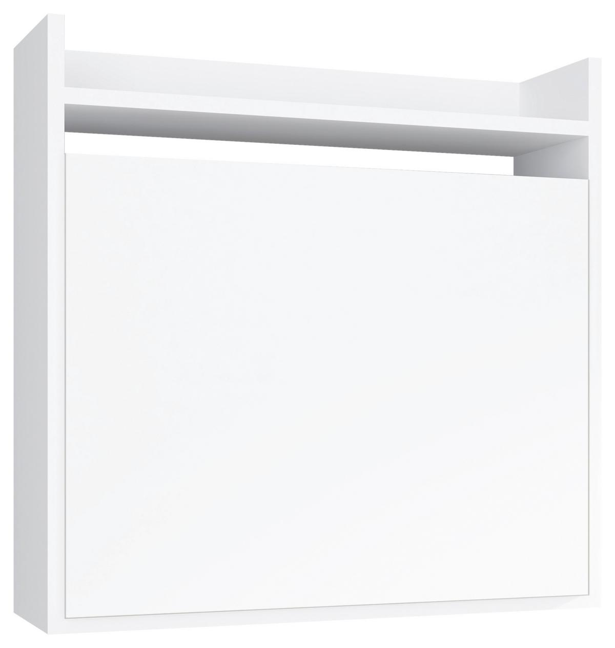 Schreibtisch Dralis Weiß B: 20 cm - Weiß, Basics, Holzwerkstoff (60/20/60cm) - MID.YOU