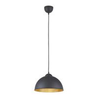 Závěsné svítidlo Jimmy 30/105 cm, 60 Watt - černá/barvy zlata, Lifestyle, kov (30/105cm) - Mömax