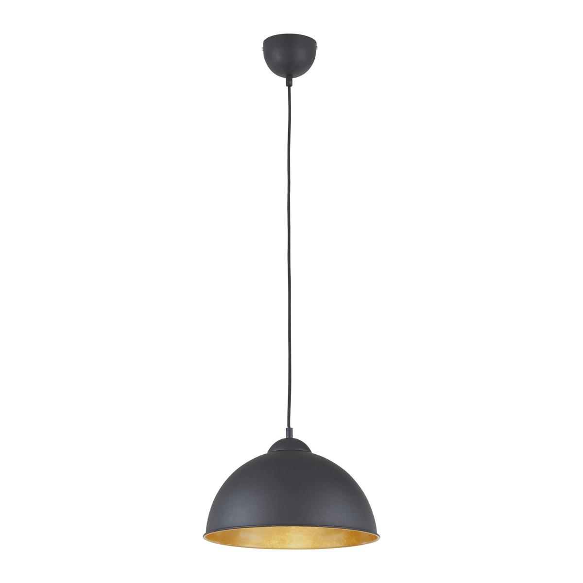 Závěsné svítidlo Jimmy 30/105 cm, 60 Watt - černá/barvy zlata, Lifestyle, kov (30/105cm) - Mömax