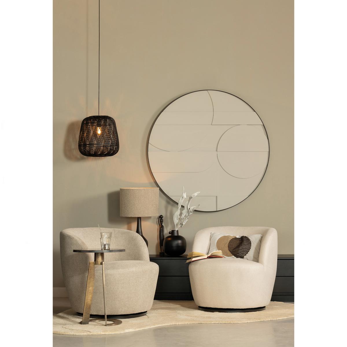 Sessel Serra Weiß B: 70 Cm - Schwarz/Weiß, Design, Textil (70/68/77cm) - Livetastic