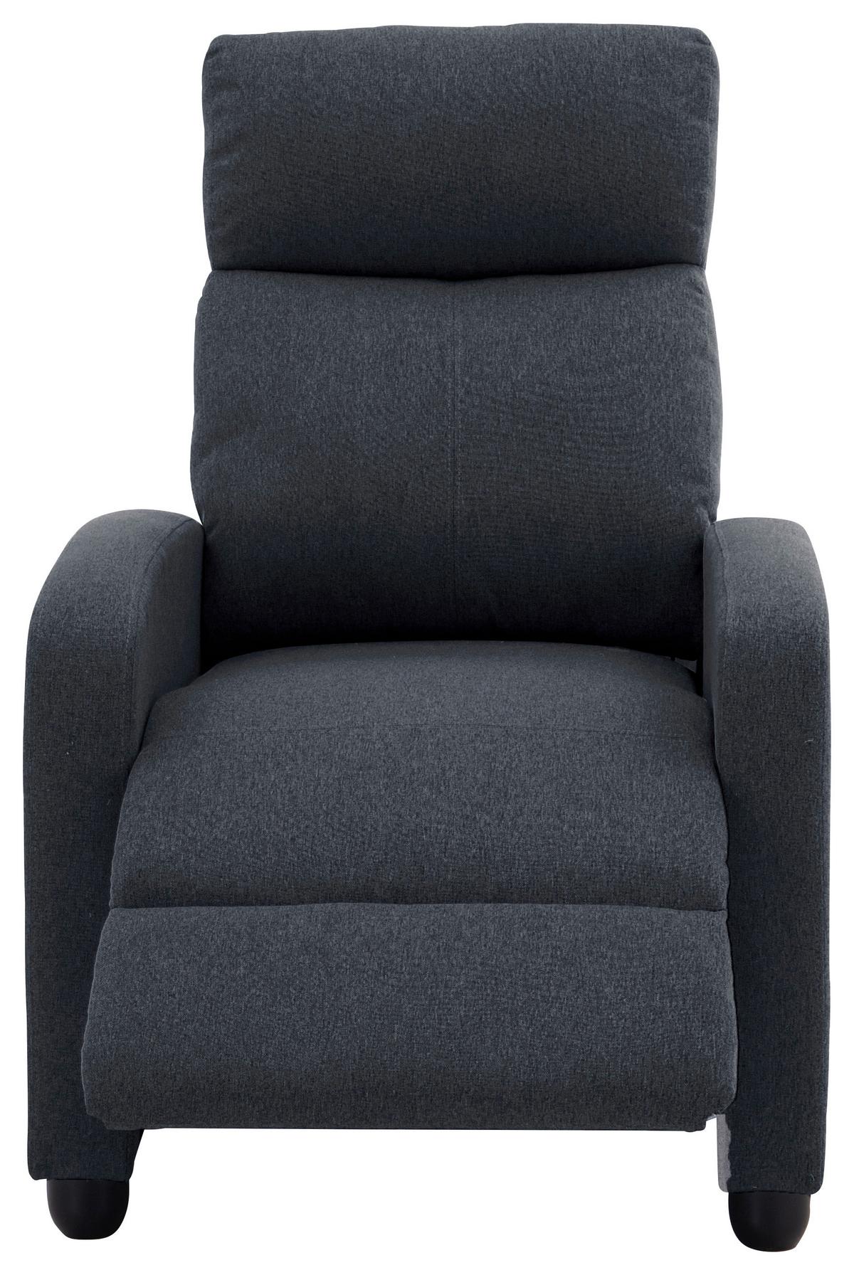 Fernsehsessel Millo Dunkelgrau B: 68,5 cm - Dunkelgrau/Schwarz, Basics, Holz/Textil (68.5/86/100cm) - P & B