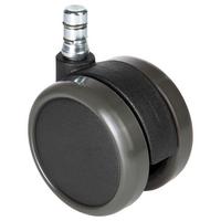 Bürostuhlrollen Rolo Schwarz Ø 6,5 cm 5er-Set - Schwarz, Basics, Kunststoff/Metall (5/7/6,5cm) - MID.YOU