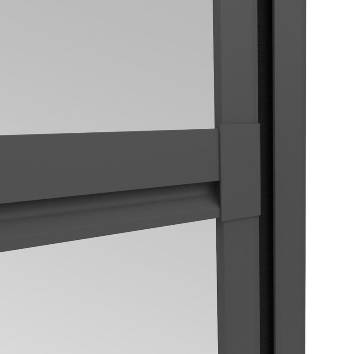 Fliegengitter Tür 100x210 Cm Anthrazit - Anthrazit, Basics, Metall (100/210cm)