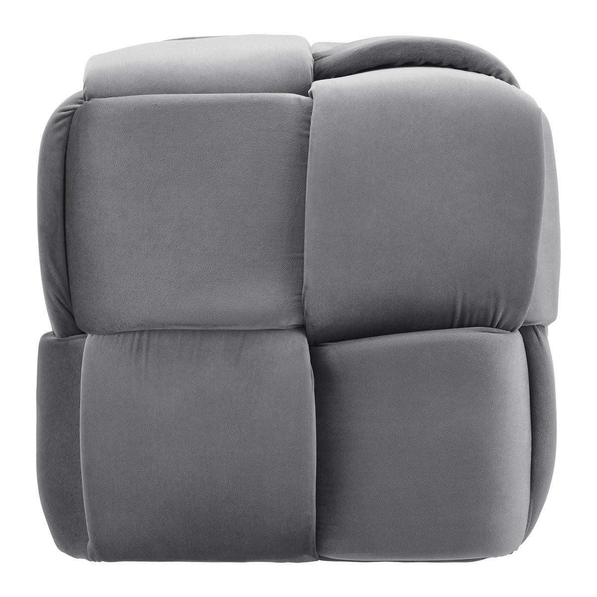 Moderná lavica ELLA sivá, zamat - čierna/sivá, Modern, drevo/textil (118/47/47cm) - Bessagi Home