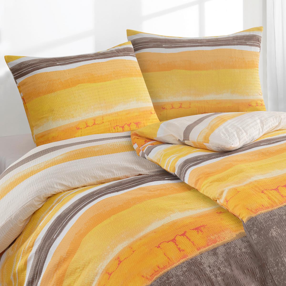 POSTEĽNÁ BIELIZEŇ SERB.002.URSA KAKI - oranžová, Design, textil (100/135cm) - Florella
