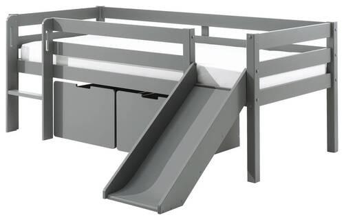 Spielbett Pino Grau lackiert inkl. Bettladen 90x200cm - Grau, MODERN, Holz/Holzwerkstoff (90/200cm) - MID.YOU