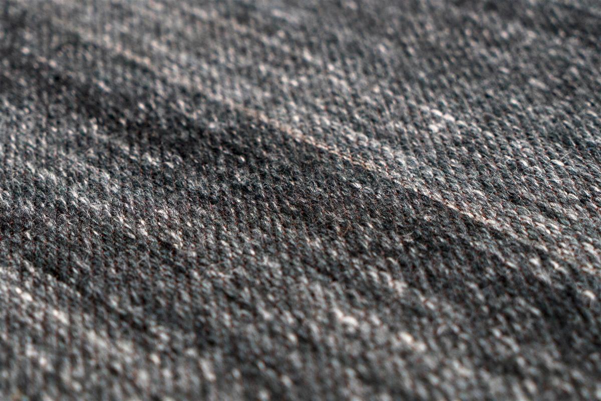 FLACHWEBETEPPICH Anthrazit/Multicolor - Anthrazit/Multicolor, KONVENTIONELL, Textil (80cm) - Kayoom
