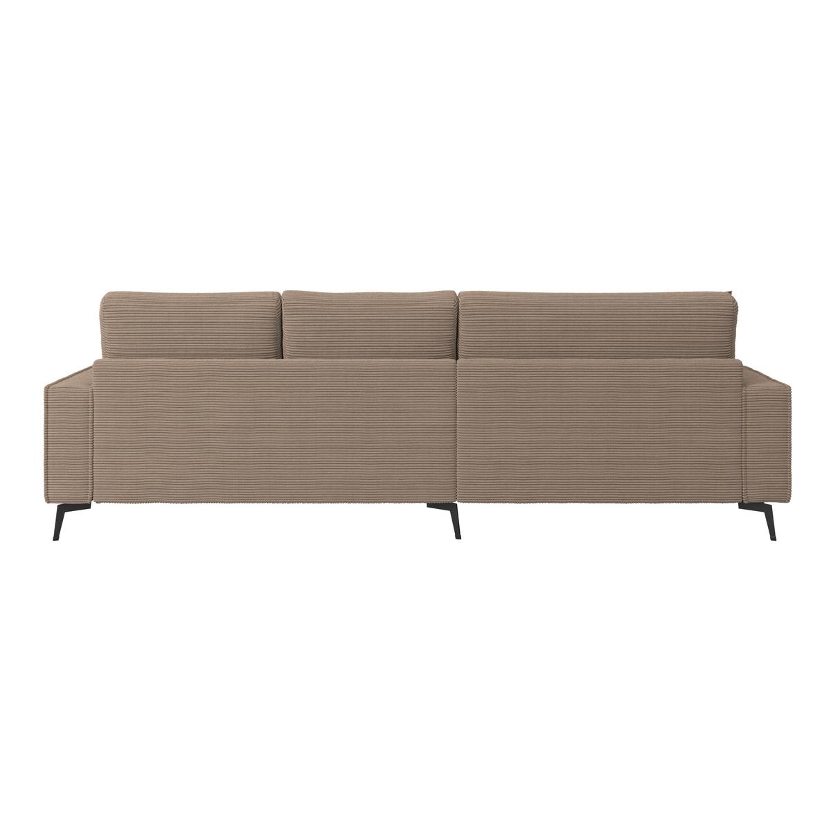 Ecksofa Zero Braun 173x286 cm - Schwarz/Braun, Trend, Textil (173/286cm)