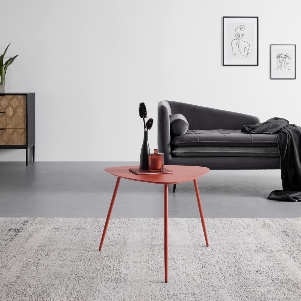 KONFERENČNÍ STOLEK FINE ORANŽOVÁ - oranžová, Moderní, kov (56/45,5/57,5cm) - Mömax