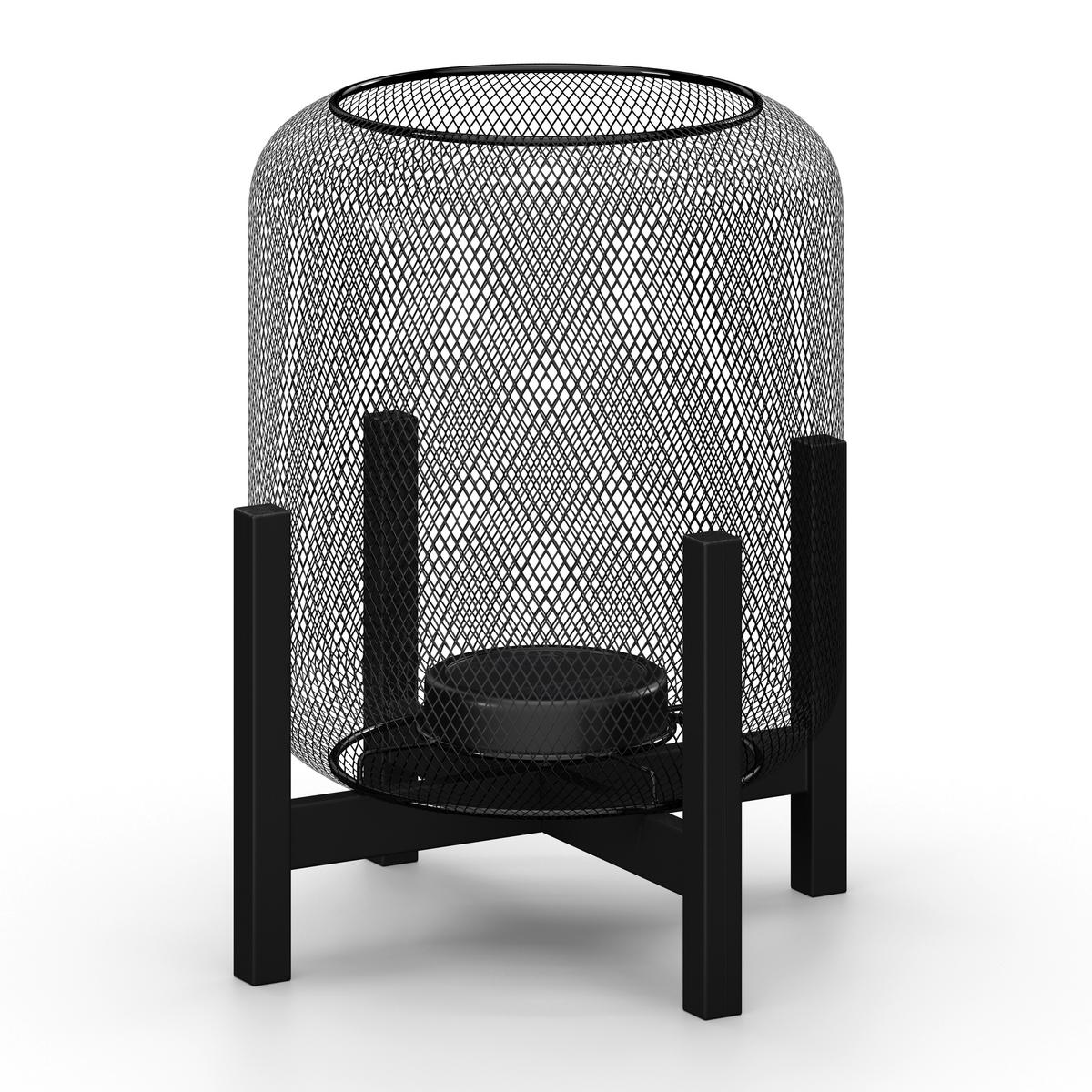 SOLÁRNÍ SVÍTIDLO KYRA - černá, Moderní, kov/plast (28/47/28cm) - Bessagi Garden