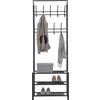 VEŠIAK NA KABÁTY AMELIA - čierna, Modern, kov (67/185/32cm) - Mömax
