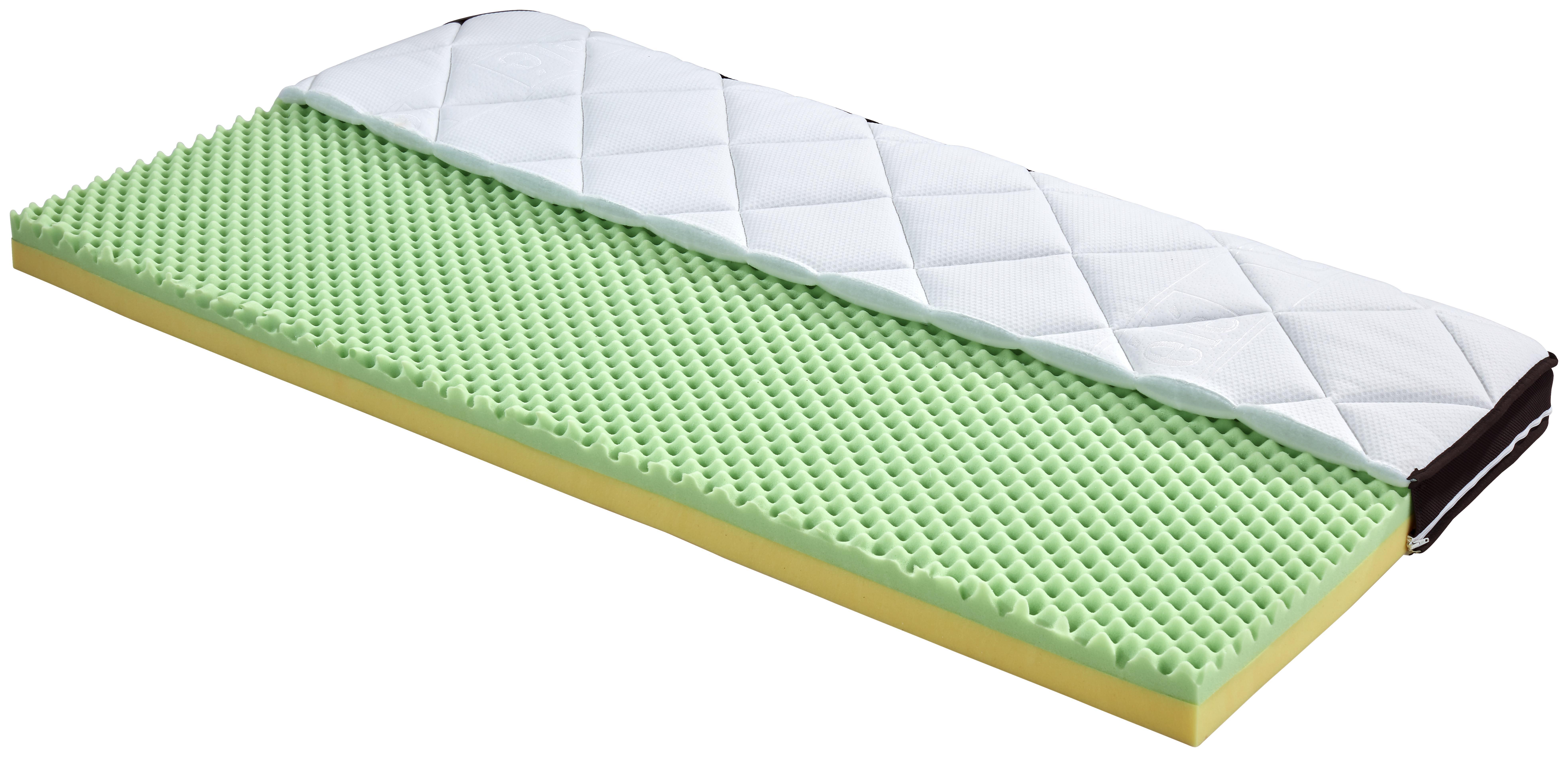 Fedőmatrac Luxe H2/h3 - Fehér, Textil (140/200cm) - Ele