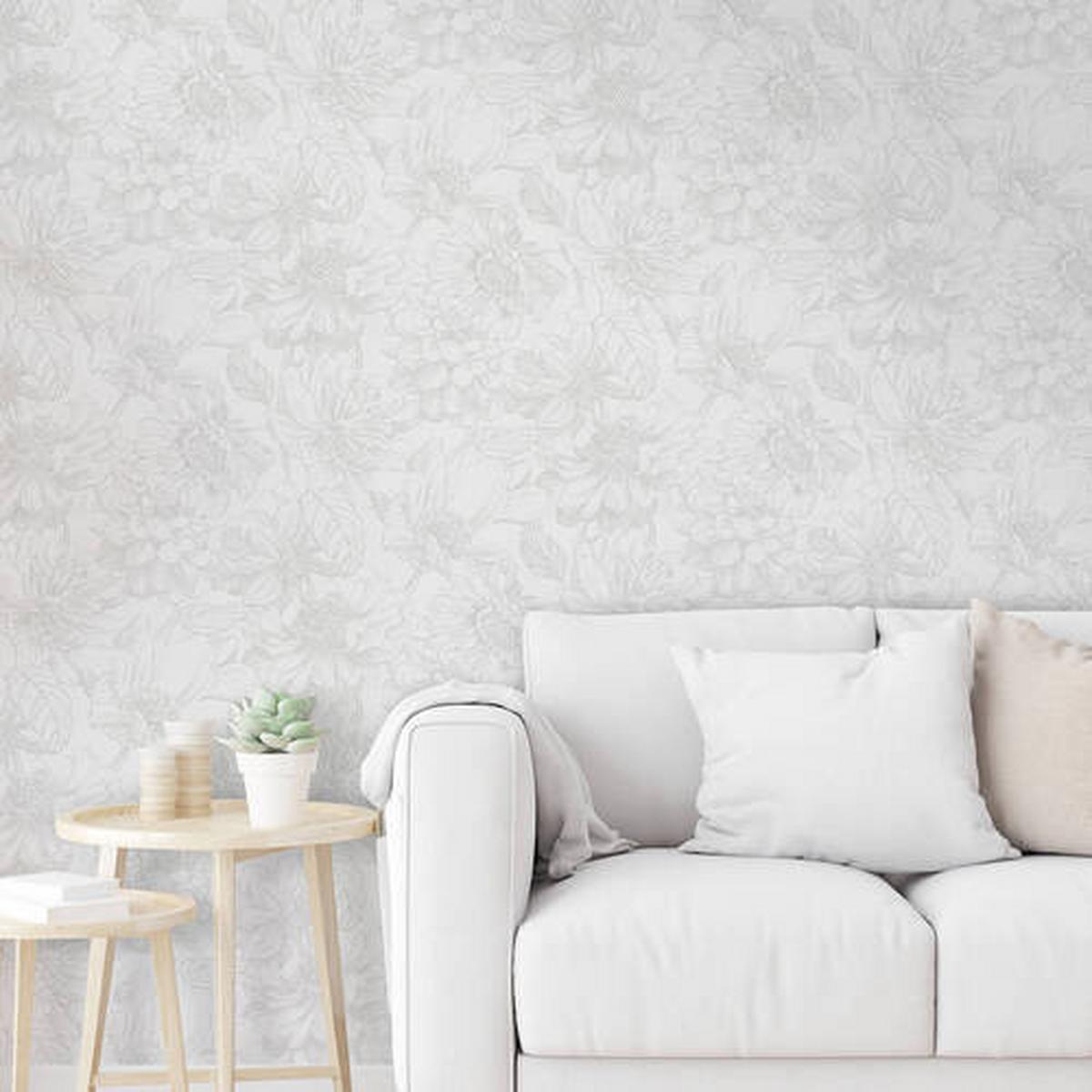 Vliestapete Grau, 52x1000 cm - Grau, Basics, Papier/Kunststoff (52/1000cm)