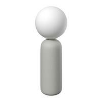 STOLNÁ LAMPA AMORA - biela, Modern, kov/keramika (20/52,5cm) - Bessagi Home