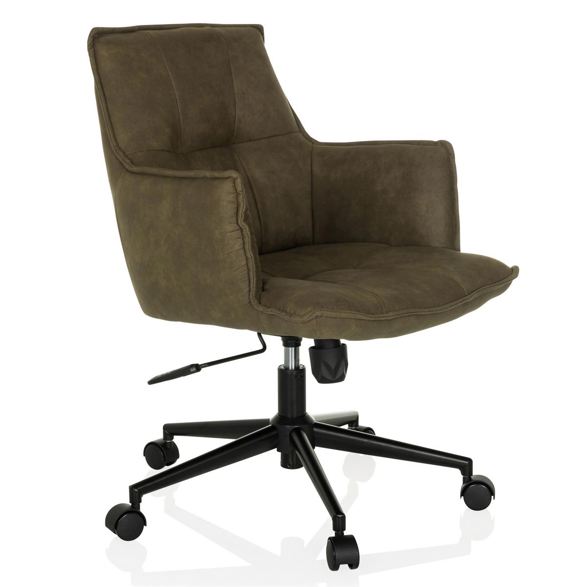 Drehstuhl Solao Life Grün B: 54 cm - Schwarz/Grün, MODERN, Kunststoff/Textil (54/85/70cm) - MID.YOU