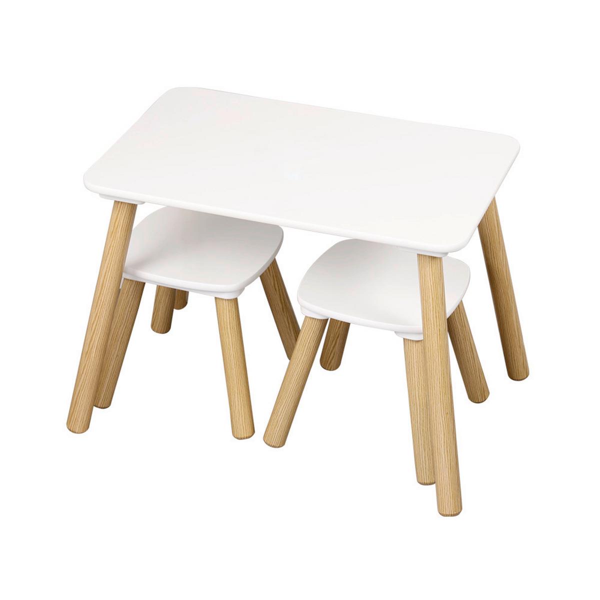 KINDERSITZGRUPPE Kiefer/Weiß B: 38cm - Weiß/Kieferfarben, Basics, Holz/Holzwerkstoff (38/43,5/58cm) - Kesper