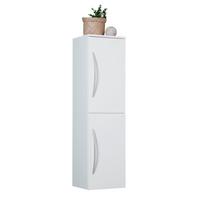Midischrank Inn B: 35 cm Weiß - Weiß, MODERN, Glas/Holzwerkstoff (35/128/32cm)