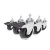 Drehstuhlrolle Rolo Skate - Transparent/Silberfarben, Basics, Kunststoff/Metall (3,6/9,2/7,5cm) - MID.YOU