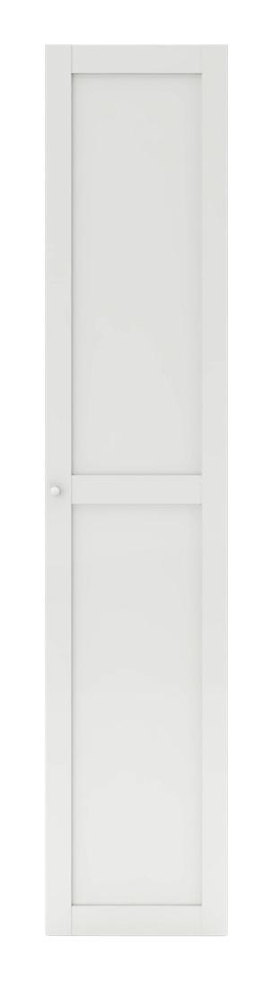 Schranktür Unit B:45cm Weiß Dekor - Weiß, MODERN, Holzwerkstoff (45,4/202,6/1,8cm) - Ombra