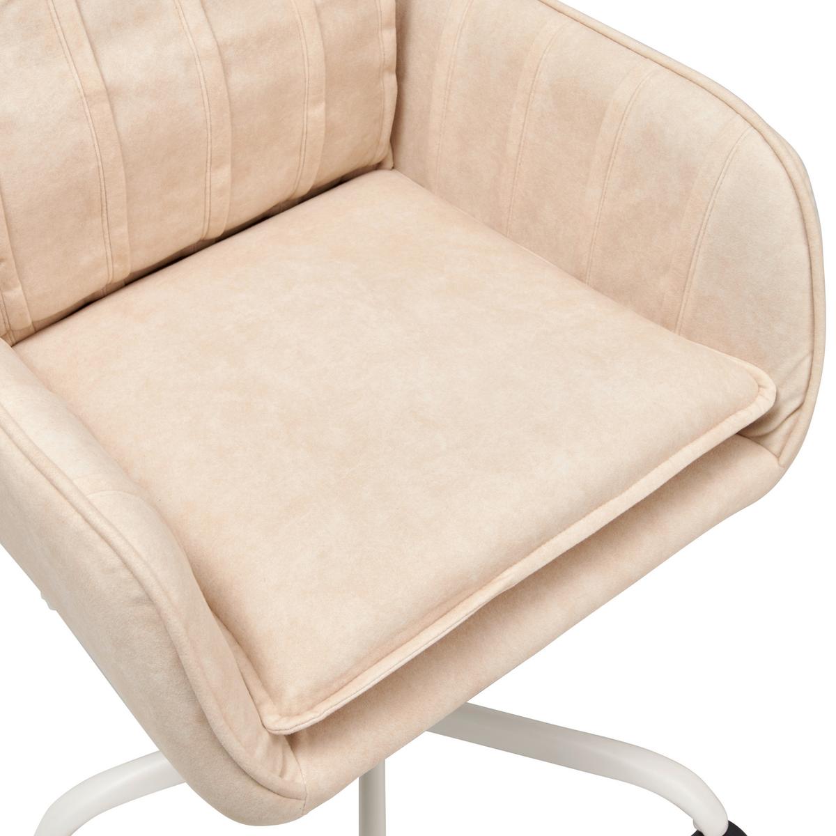 Drehstuhl Seattle - Beige, LIFESTYLE, Holz/Kunststoff (56/89-97/69cm) - MID.YOU