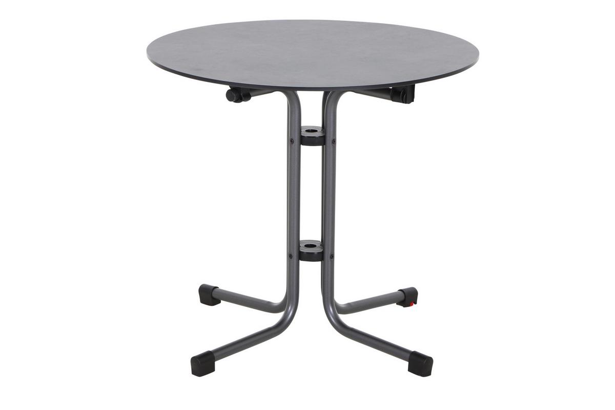 Gartengarnitur T20132 - Anthrazit, Basics, Holzwerkstoff/Kunststoff - Siena Garden