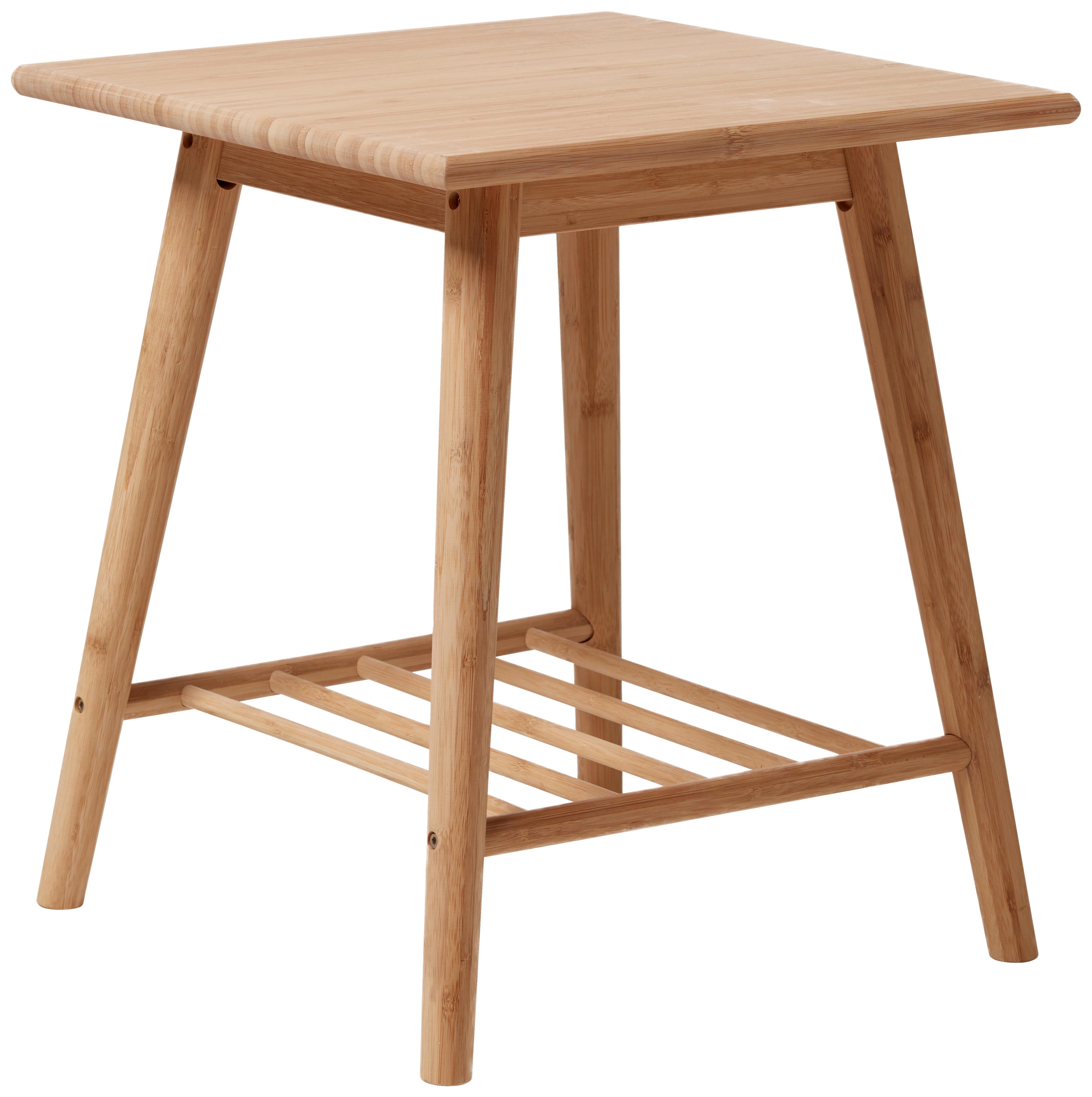 BEISTELLTISCH NOBLE 3157002 - Naturfarben, ROMANTIK / LANDHAUS, Holz (45/45/52cm) - MID.YOU