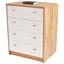 Komoda 4-you New Yuk06 - farby dubu/biela, Moderný, kompozitné drevo (74/85,4/44,5cm) Komoda 4-you New Yuk06 - farby dubu/biela, Moderný, kompozitné drevo (74/85,4/44,5cm)