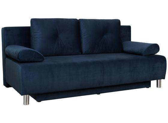Pohovka Boxspring Ines - modrá, Moderní, dřevo/textilie (203/96/102cm) - Luca Bessoni Pohovka Boxspring Ines - modrá, Moderní, dřevo/textilie (203/96/102cm) - Luca Bessoni