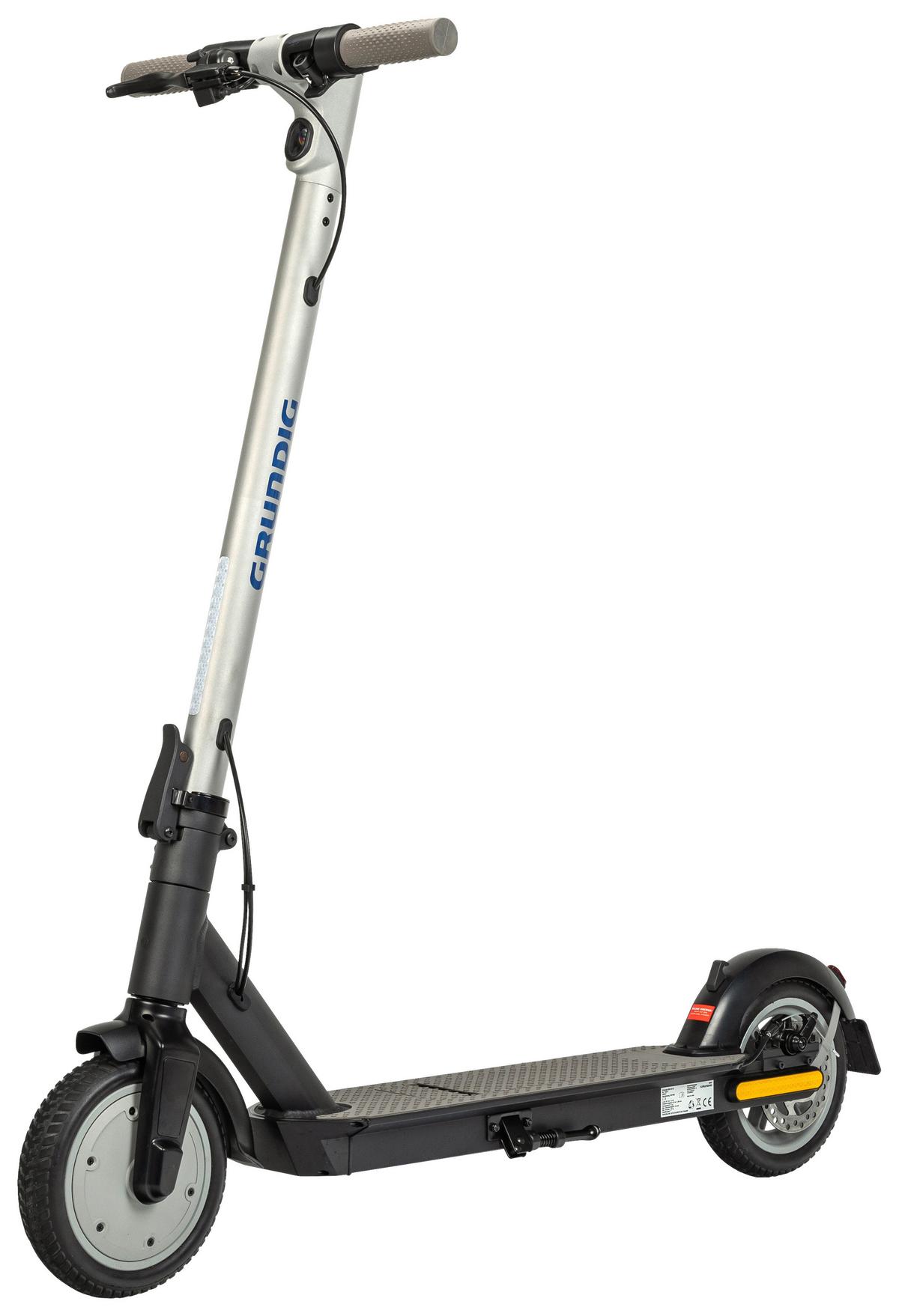 E-scooter Klappbar Inkl. Digitaler Tachoanzeige - Schwarz/Grau, Basics, Kunststoff/Metall (116/43/114,5cm) - Grundig