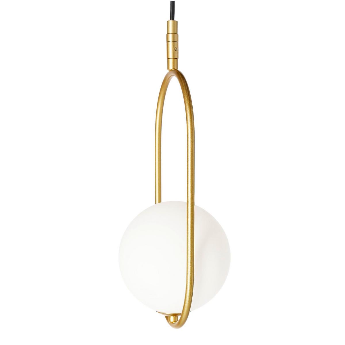Hängeleuchte 31-73457 - Weiß, Design, Glas/Metall (18,5/15/120cm)