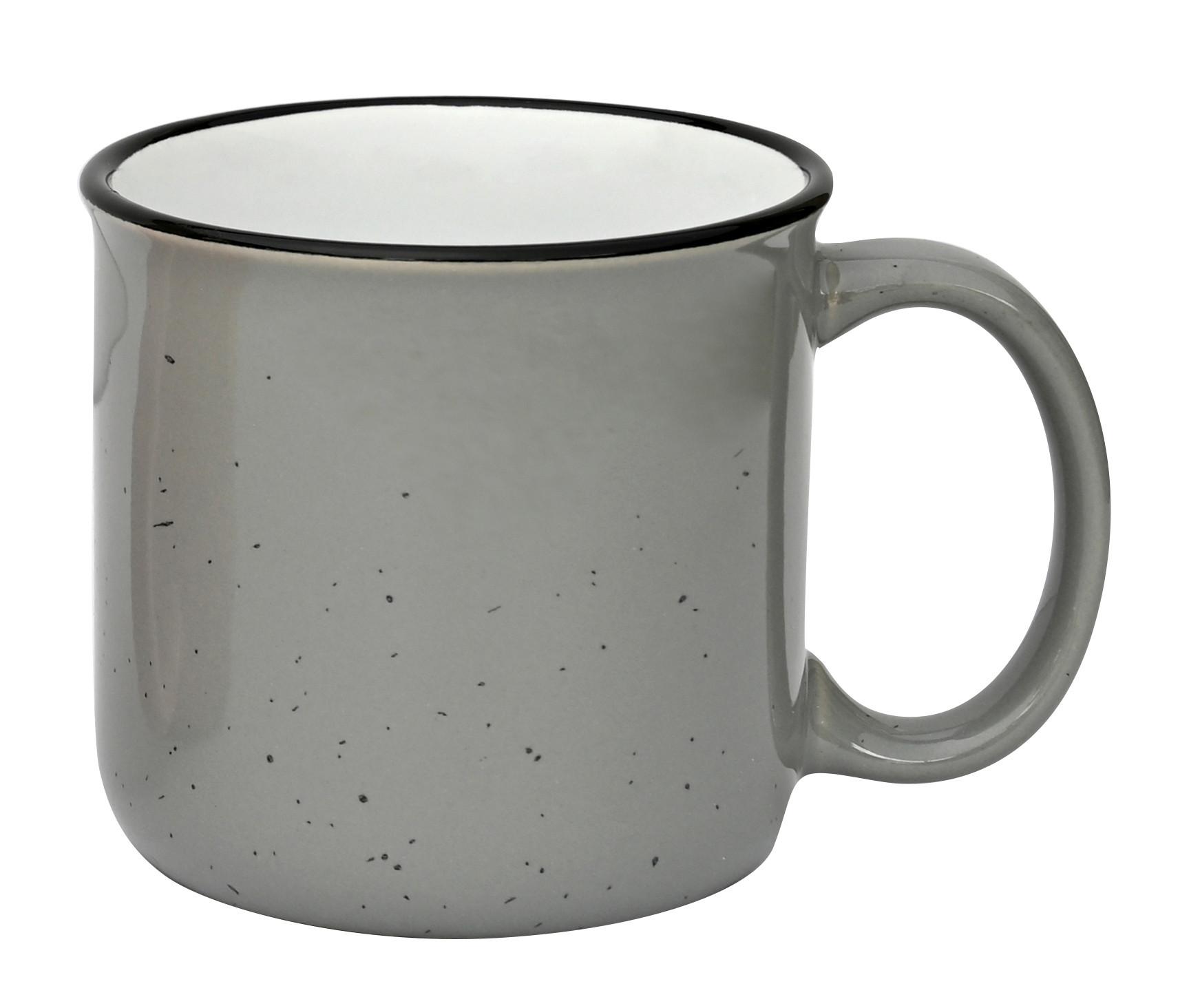 Hrnek Na Kávu Tina - šedá, Konvenční, keramika (8,8/8,5cm) - Modern Living