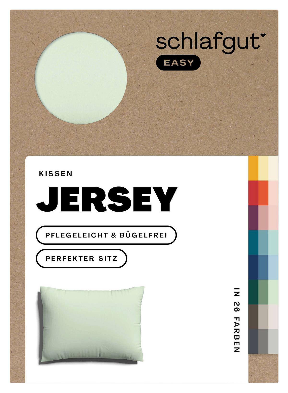 Kissenhülle Easy Jersey - Hellgrün, Basics, Textil (40/60cm) - Schlafgut