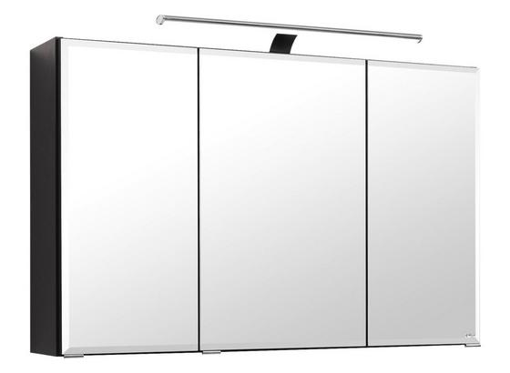 Spiegelschrank Belluno B:100 cm Graphit - Graphitfarben, Basics, Glas/Holzwerkstoff (100/64/20cm) Spiegelschrank Belluno B:100 cm Graphit - Graphitfarben, Basics, Glas/Holzwerkstoff (100/64/20cm)