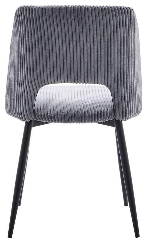 Židle Zoe šedá - šedá/černá, Lifestyle, kov/textil (51/82/57cm) - Mömax