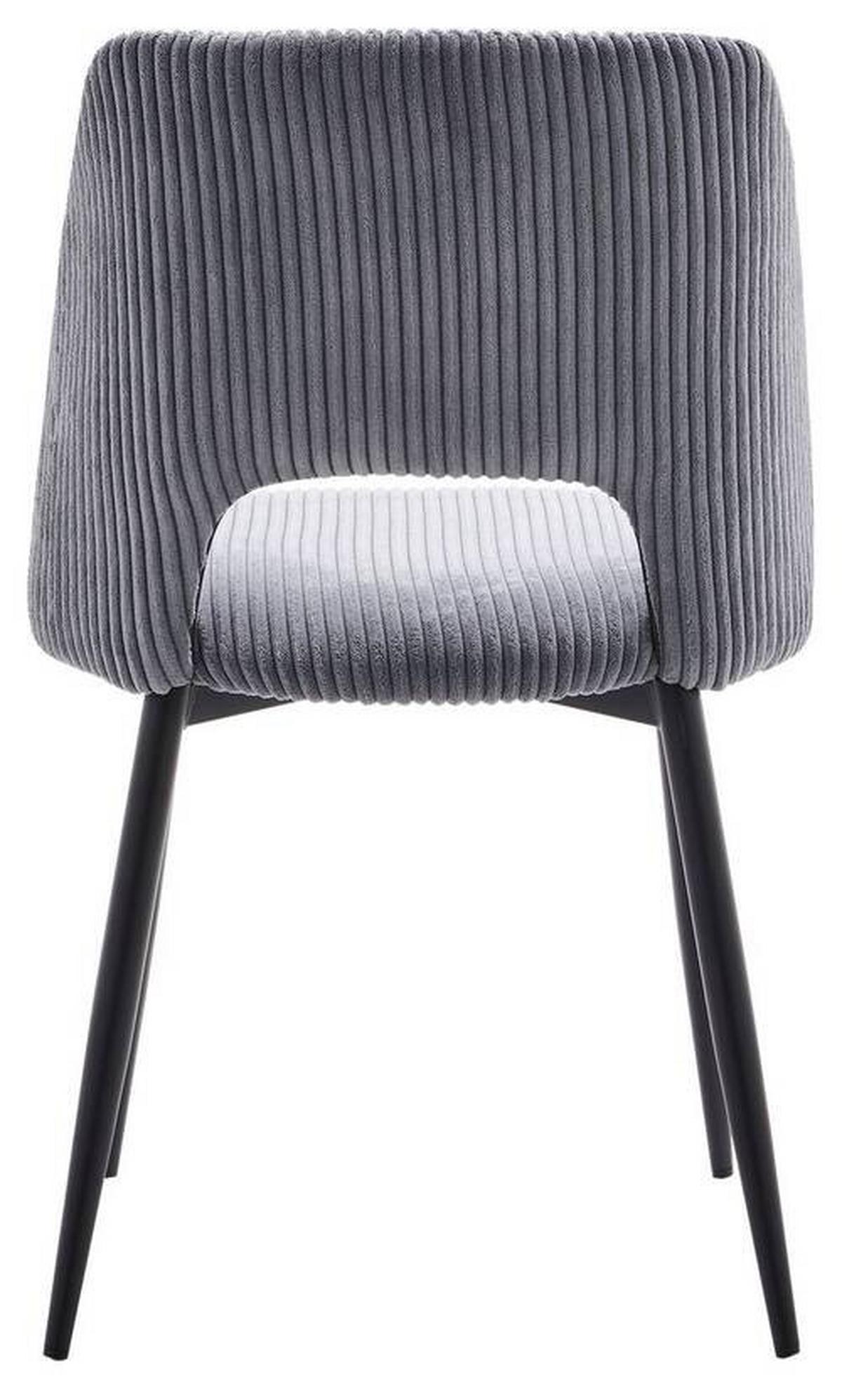 Židle Zoe šedá - šedá/černá, Lifestyle, kov/textil (51/82/57cm) - Mömax
