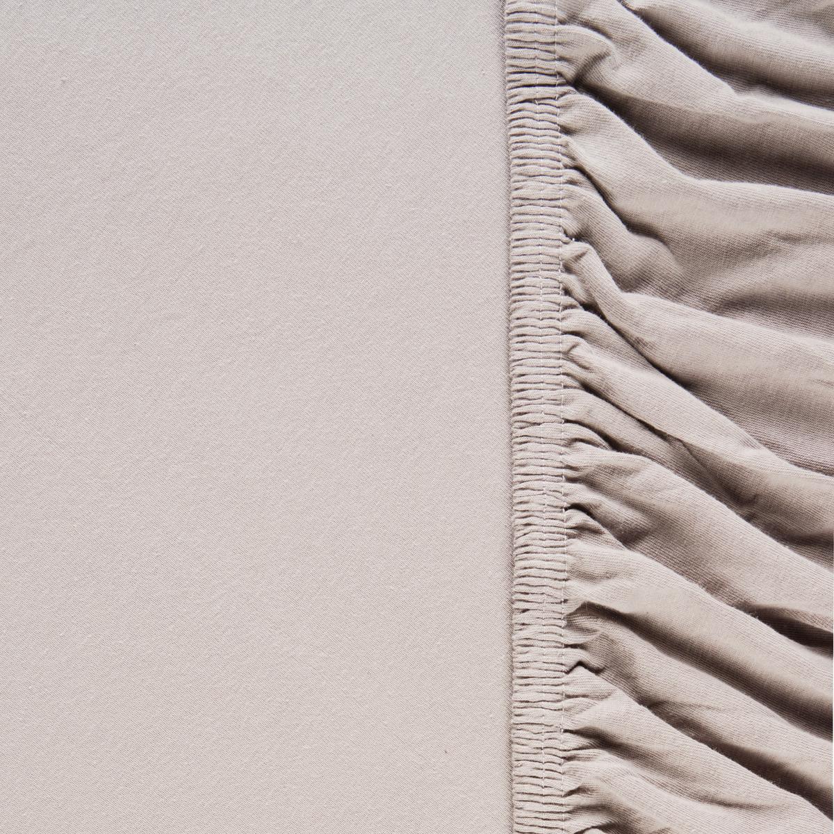 Napínacia plachta Basic, 180-200/200/28cm - sivohnedá, Modern, textil (180/200cm) - Modern Living