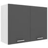 Küchenoberschrank Esilo 80 Cm Anthrazit/weiß - Anthrazit/Weiß, KONVENTIONELL, Holzwerkstoff (80/60/31cm) - MID.YOU