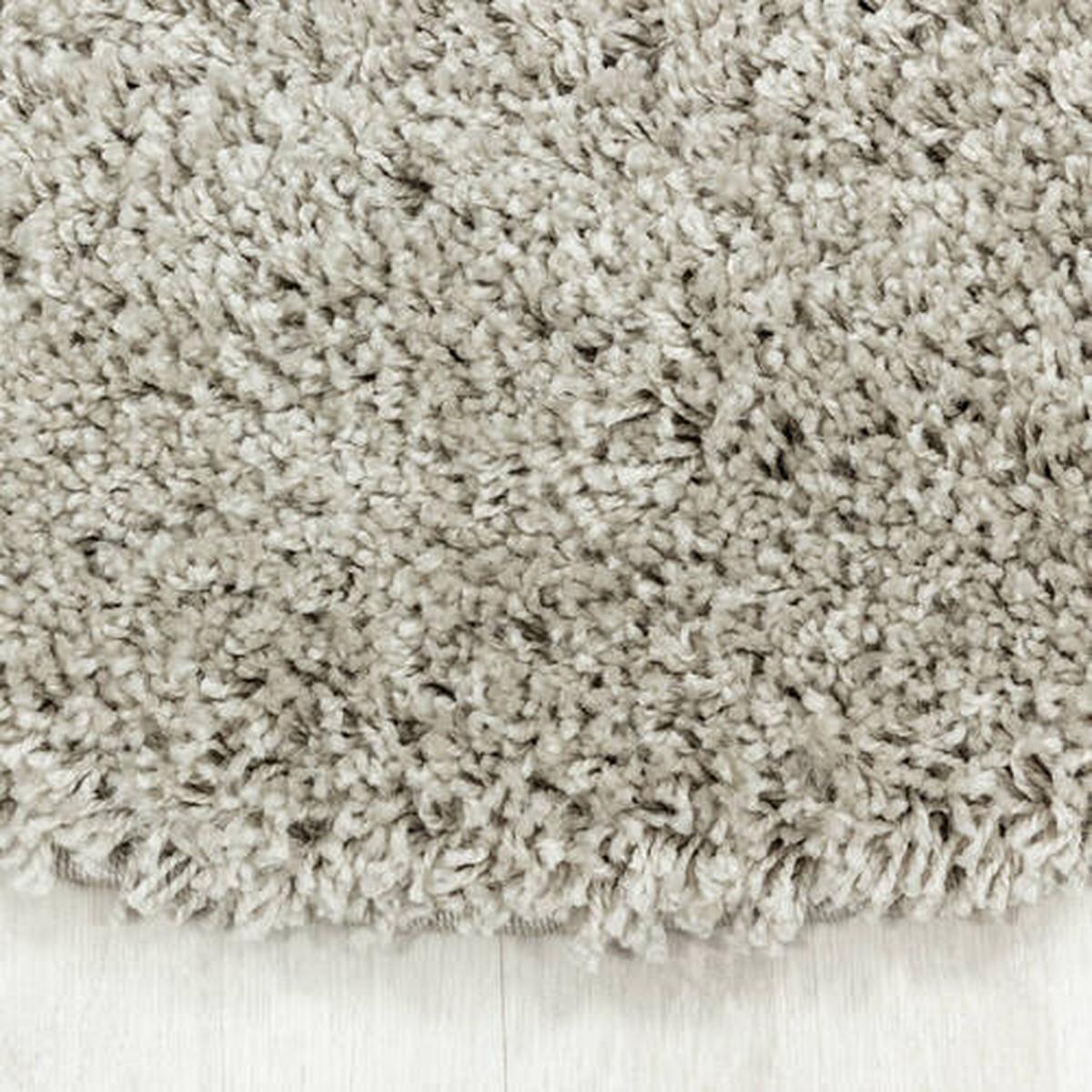 Hochflor Teppich Naturfarben Naturfaser Sydney Ø 80 cm - Naturfarben, Basics, Textil (80cm)