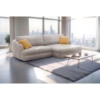 Ecksofa Lush Hellbraun S: 284x161 cm - Hellbraun/Gelb, Design, Textil (284/161cm) - Livetastic