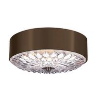 DECKENLEUCHTE FE-BOTANIC-F-S - Messingfarben/Braun, KONVENTIONELL, Glas/Metall (35.2/13.7cm) - Elstead Lighting