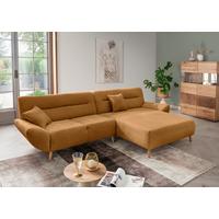 Ecksofa Drago Goldfarben S: 290x166 cm - Wildeiche/Goldfarben, KONVENTIONELL, Textil (290/166cm) - MID.YOU
