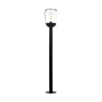 Außenwandleuchte Donatori 1x 60 W E27 - Klar/Schwarz, Basics, Glas/Metall (15,5/99cm) - Eglo