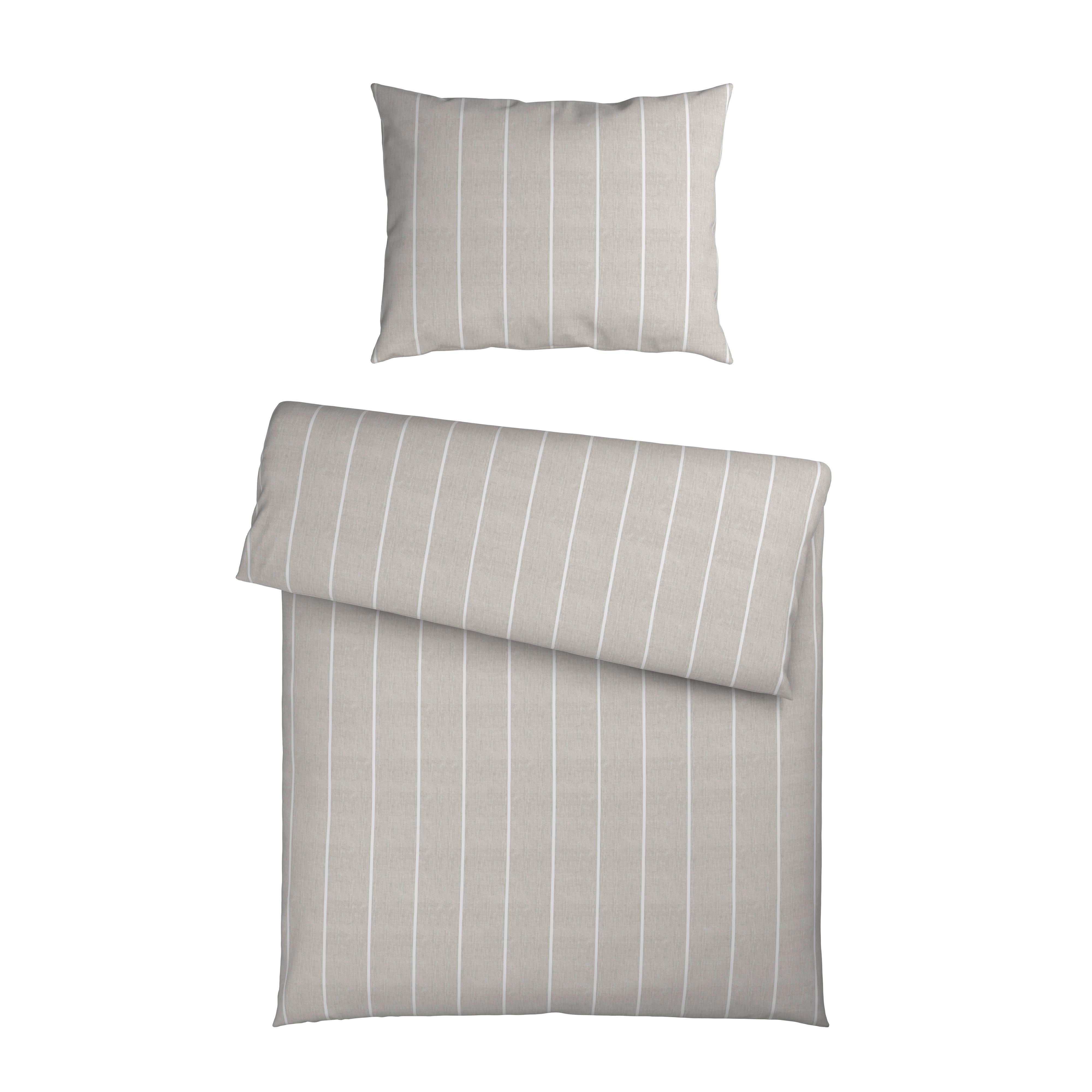 POSTEĽNÁ BIELIZEŇ Tyline, ca. 70x90/140x200cm - svetlosivá, textil (140/200cm) - Mömax