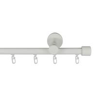 Vorhangstange Weiß L: 470 cm - Weiß, KONVENTIONELL, Metall (470cm)