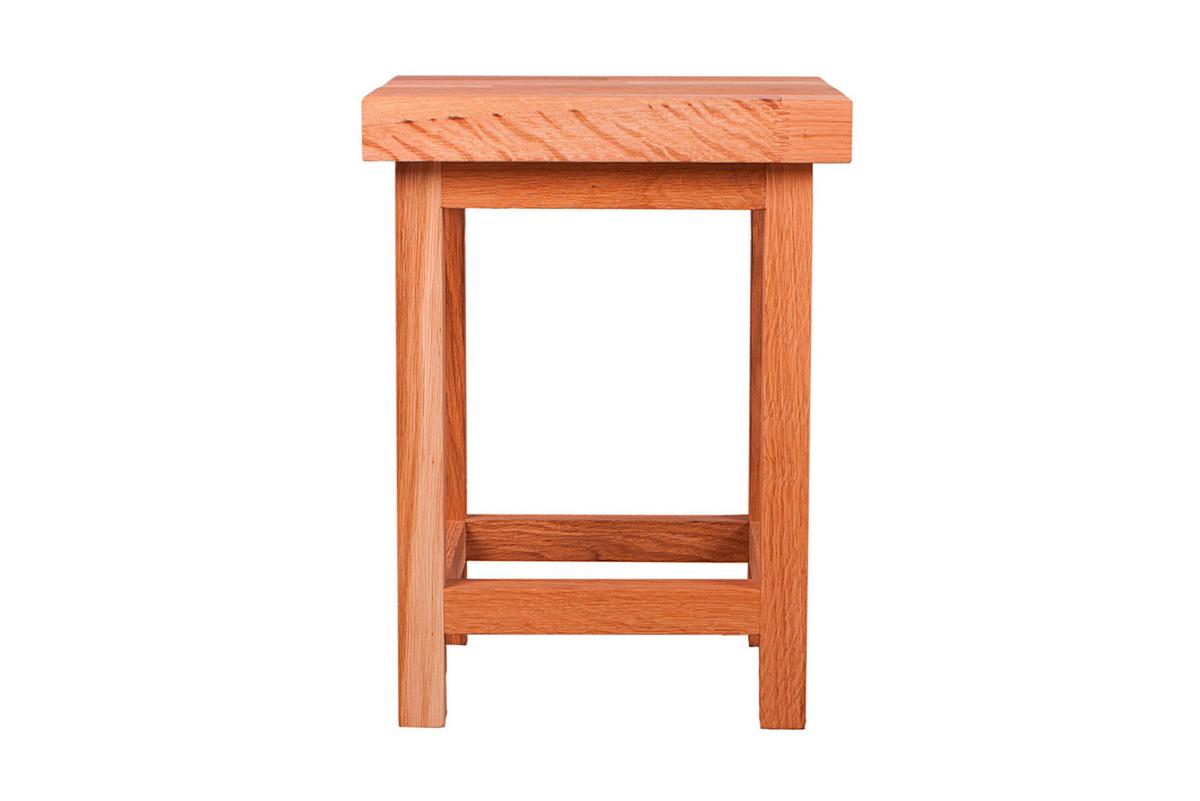 Gartenhocker Echtholz Eichefarben Geölt - Eichefarben, Basics, Holz (30/40/30cm) - Gardenson